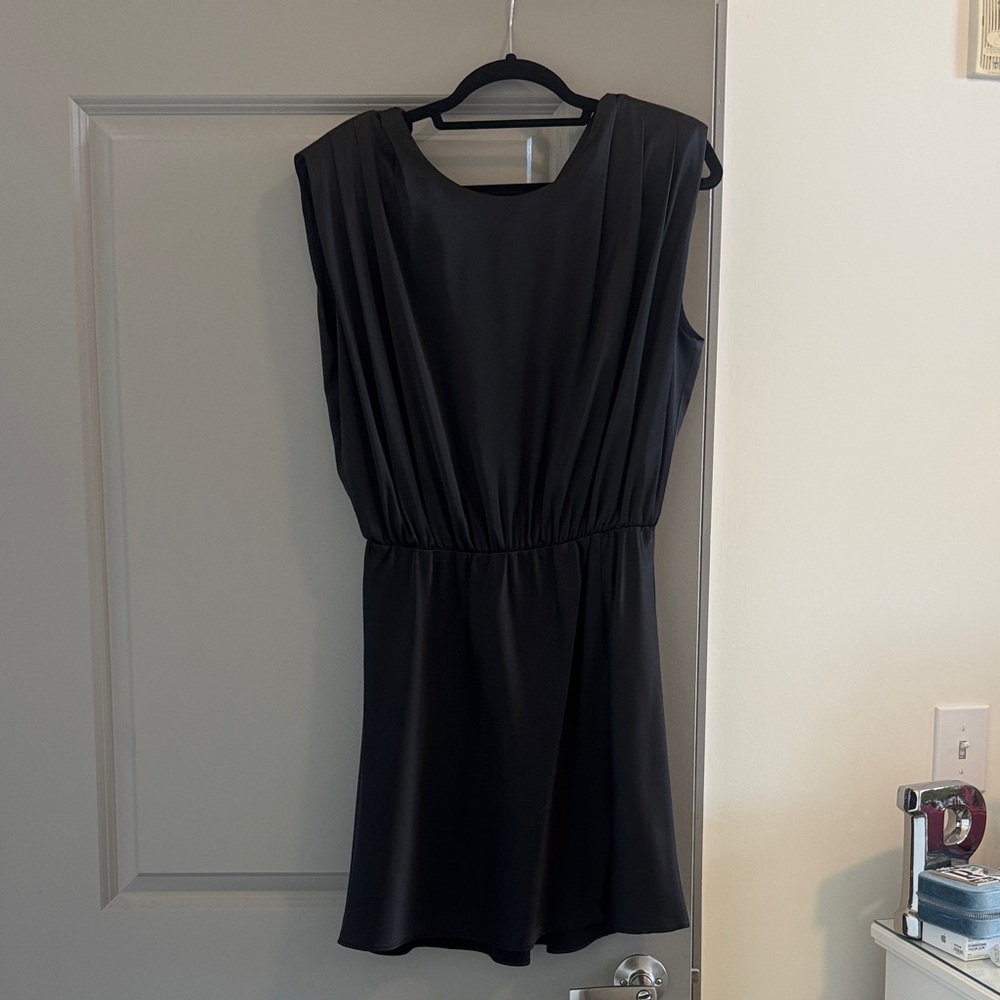 ASTR Padded Shoulder Mini Dress Large